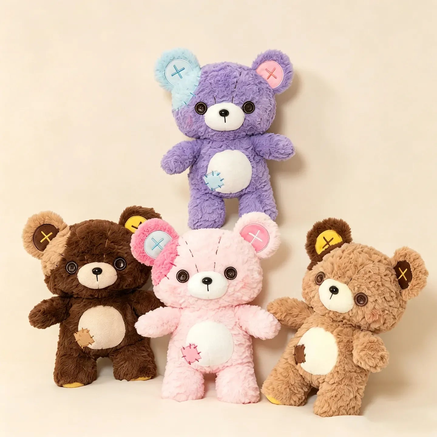 Mimi the Button Patch Bear Plushie