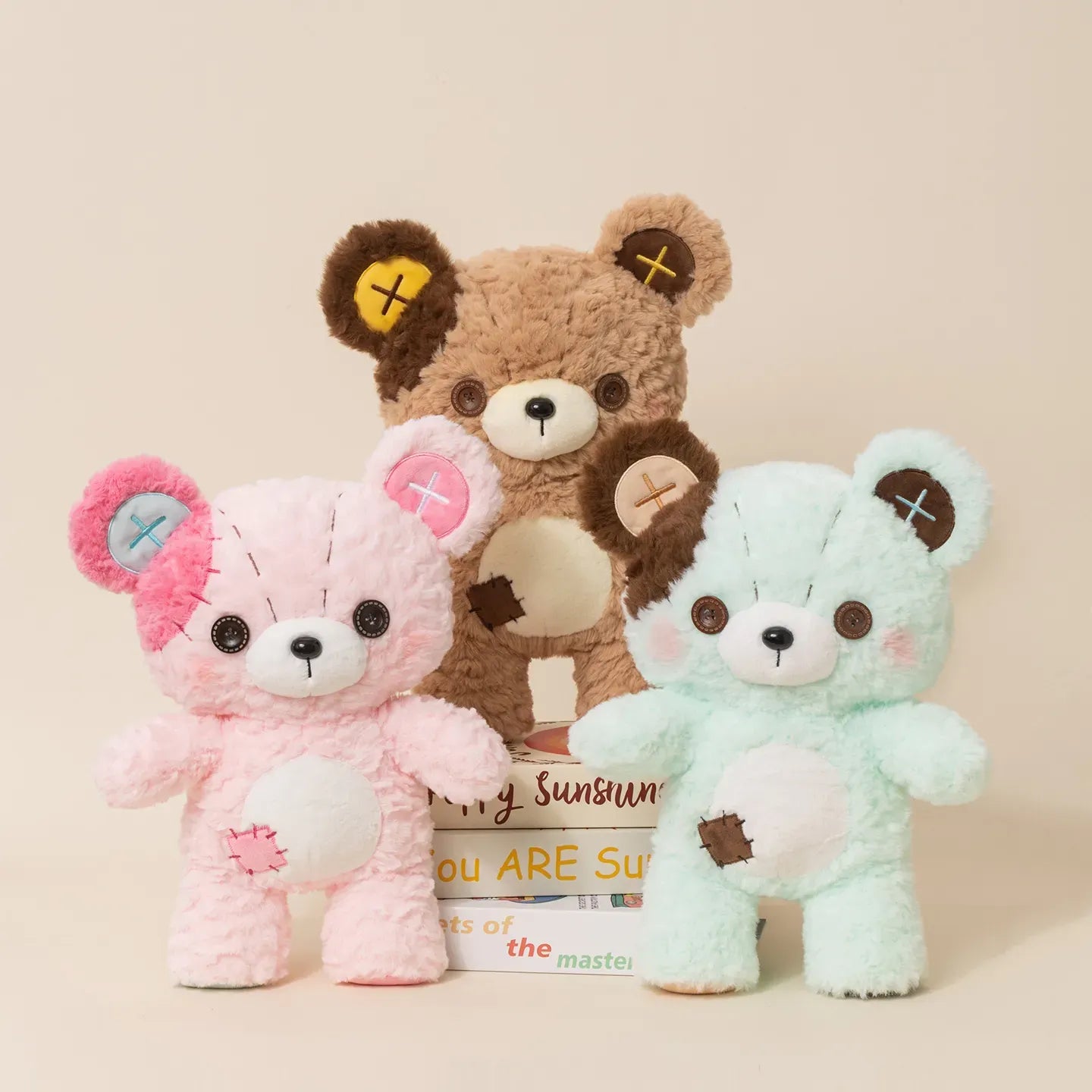 Mimi the Button Patch Bear Plushie