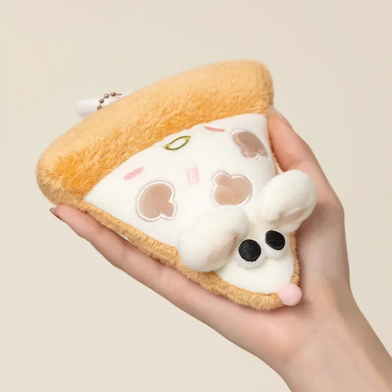 Nibbles the Pizza Mouse Plush Keychain