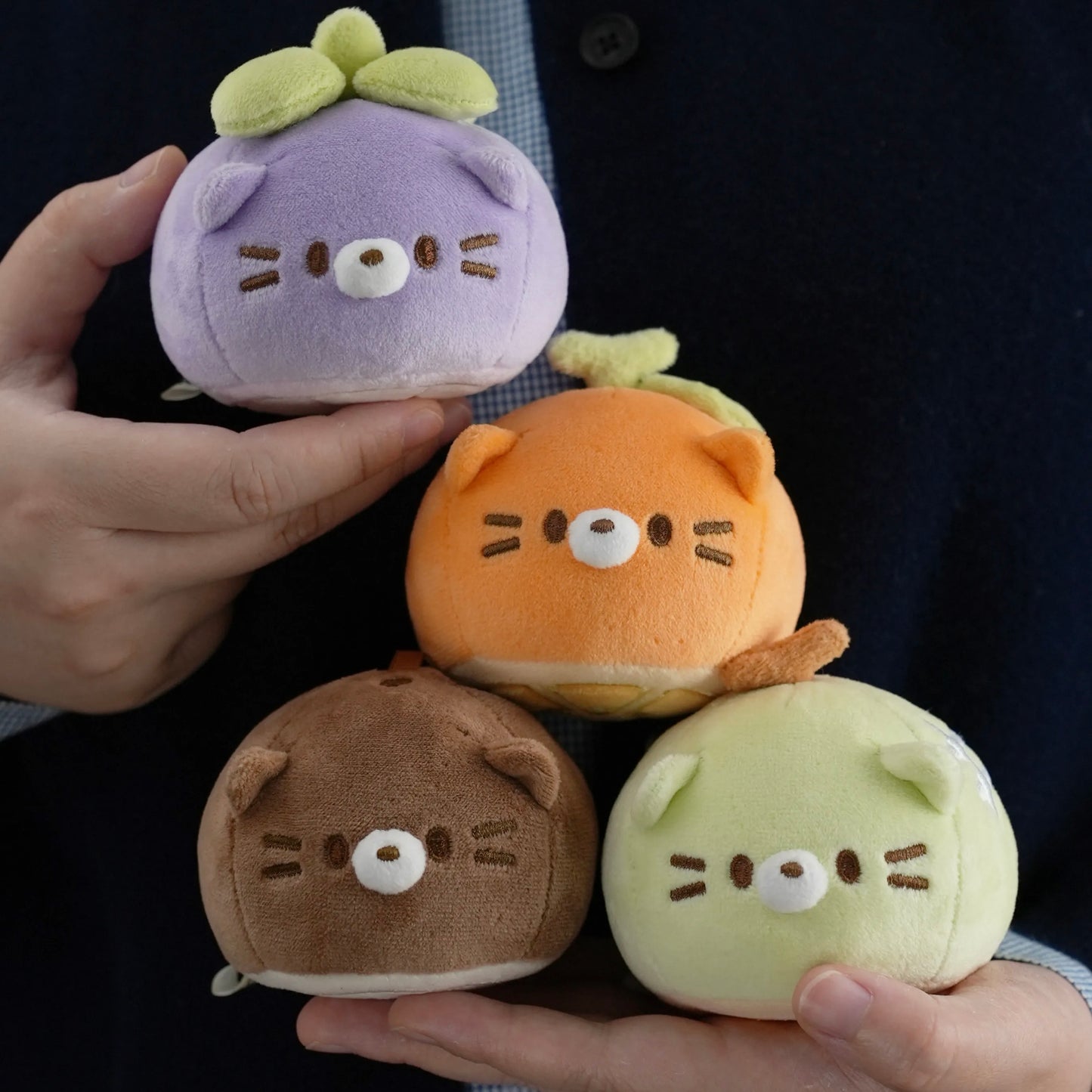 Lumi the Fruit Cat Plush Keychain