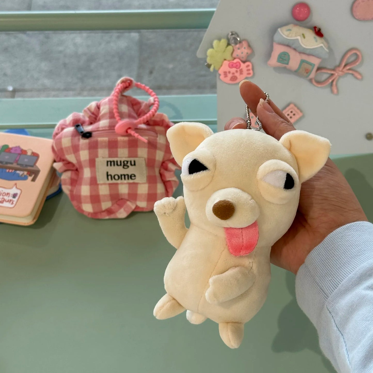 Dobby the Silly Chihuahua Plush Keychain