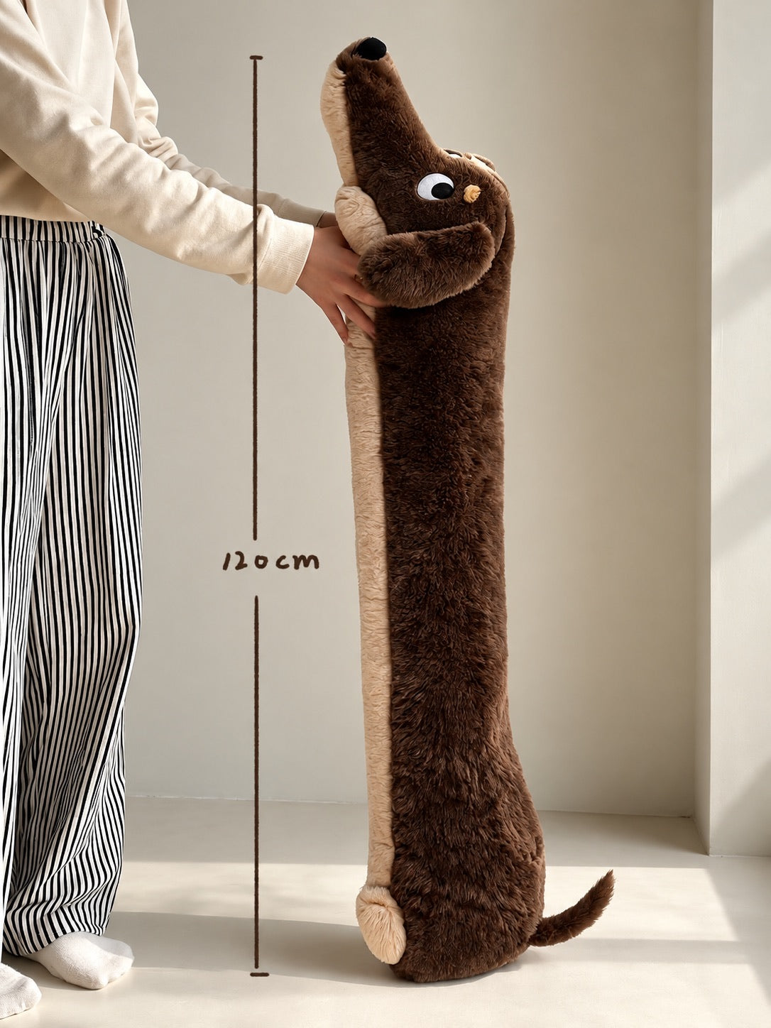 Oversized Dachshund Body Pillow – 120 cm