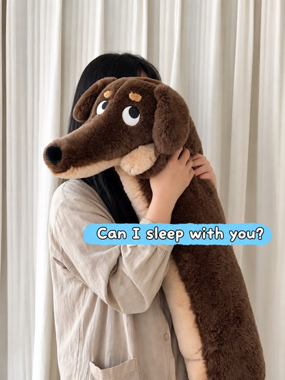 Oversized Dachshund Body Pillow – 120 cm