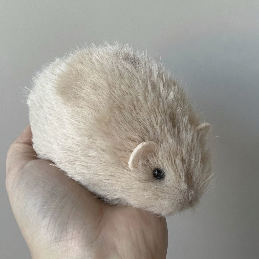 Nori the Handmade Lifelike Hamster Plushie
