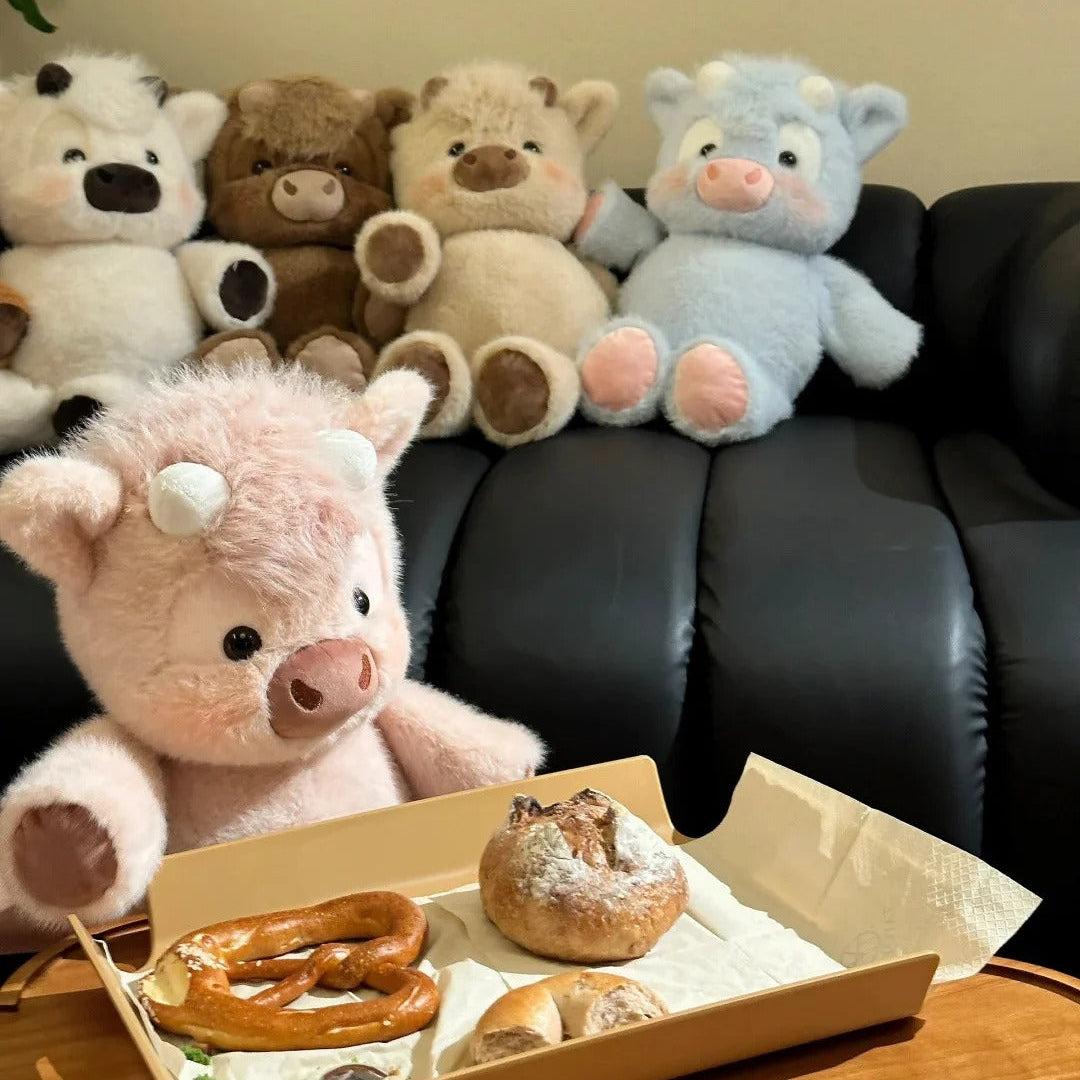 MooMellow the Chubby Highland Cow Plushie