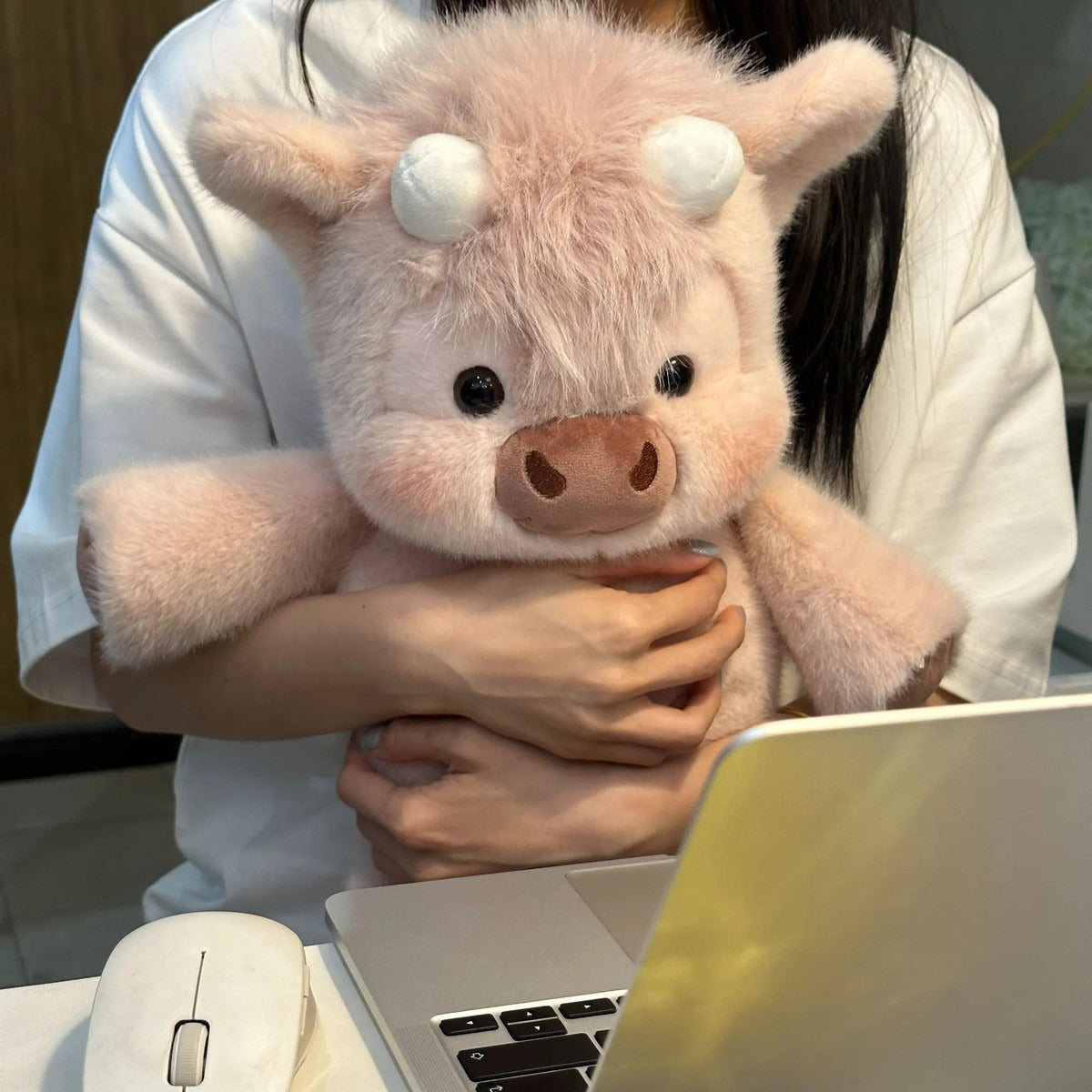 MooMellow the Chubby Highland Cow Plushie