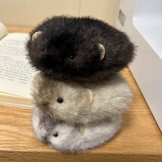 Nugget the Handmade Patchwork Hamster Plushie