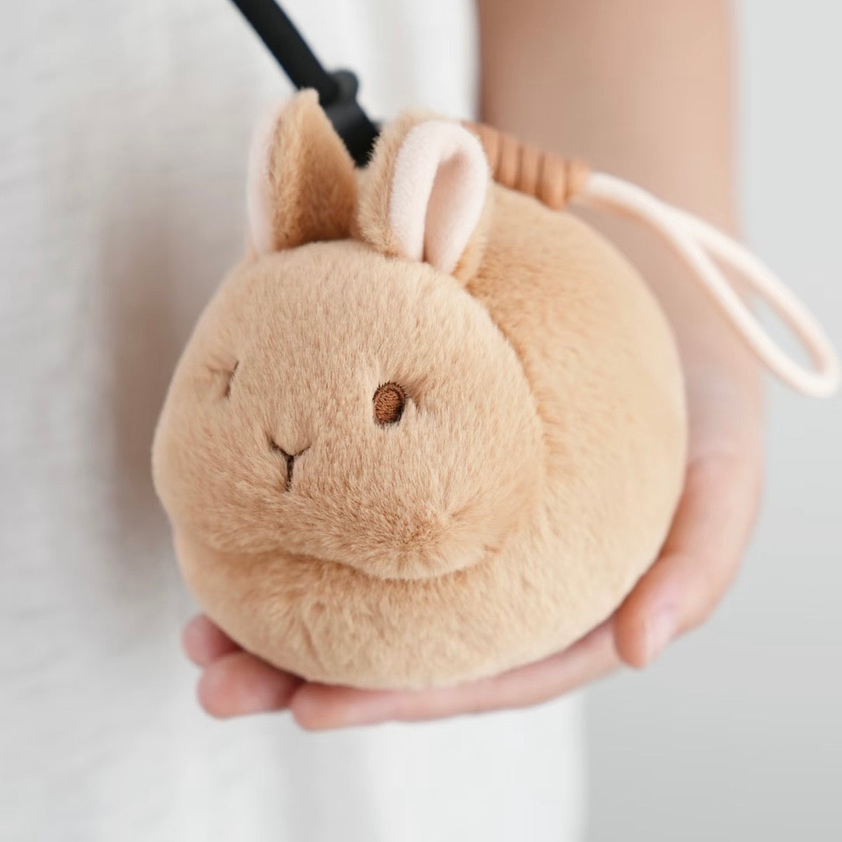 Momo the Bunny Ball Plush Keychain