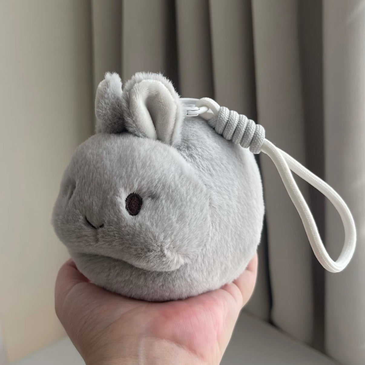 Momo the Bunny Ball Plush Keychain