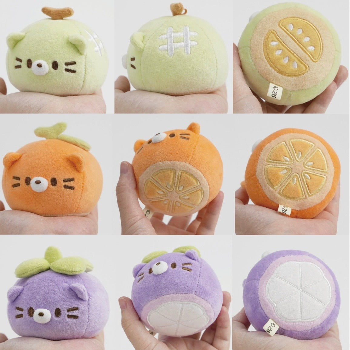 Lumi the Fruit Cat Plush Keychain