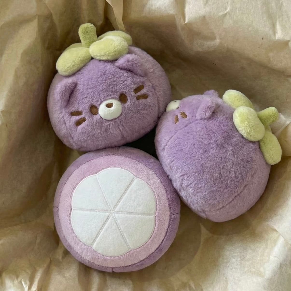 Lumi the Fruit Cat Plush Keychain