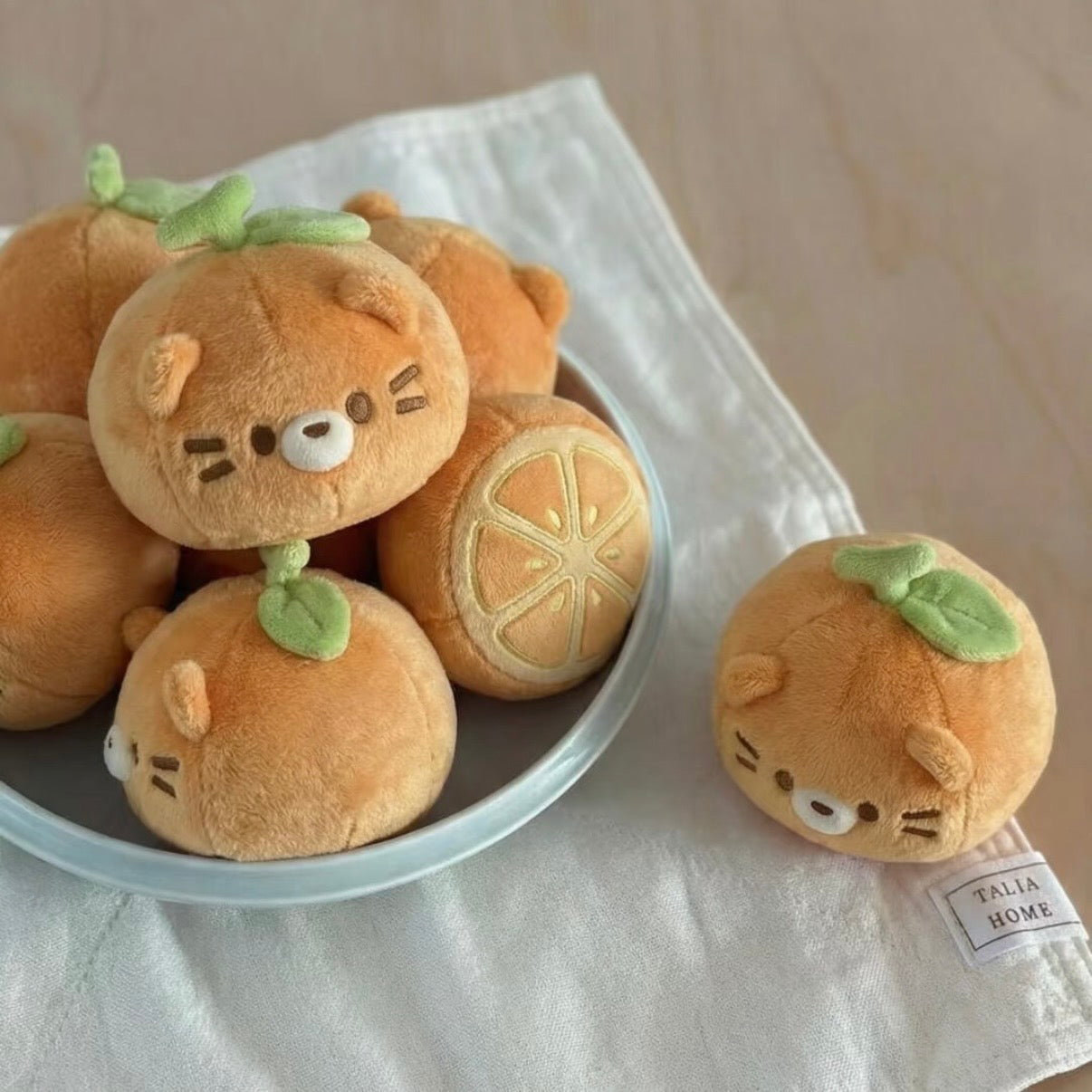 Lumi the Fruit Cat Plush Keychain