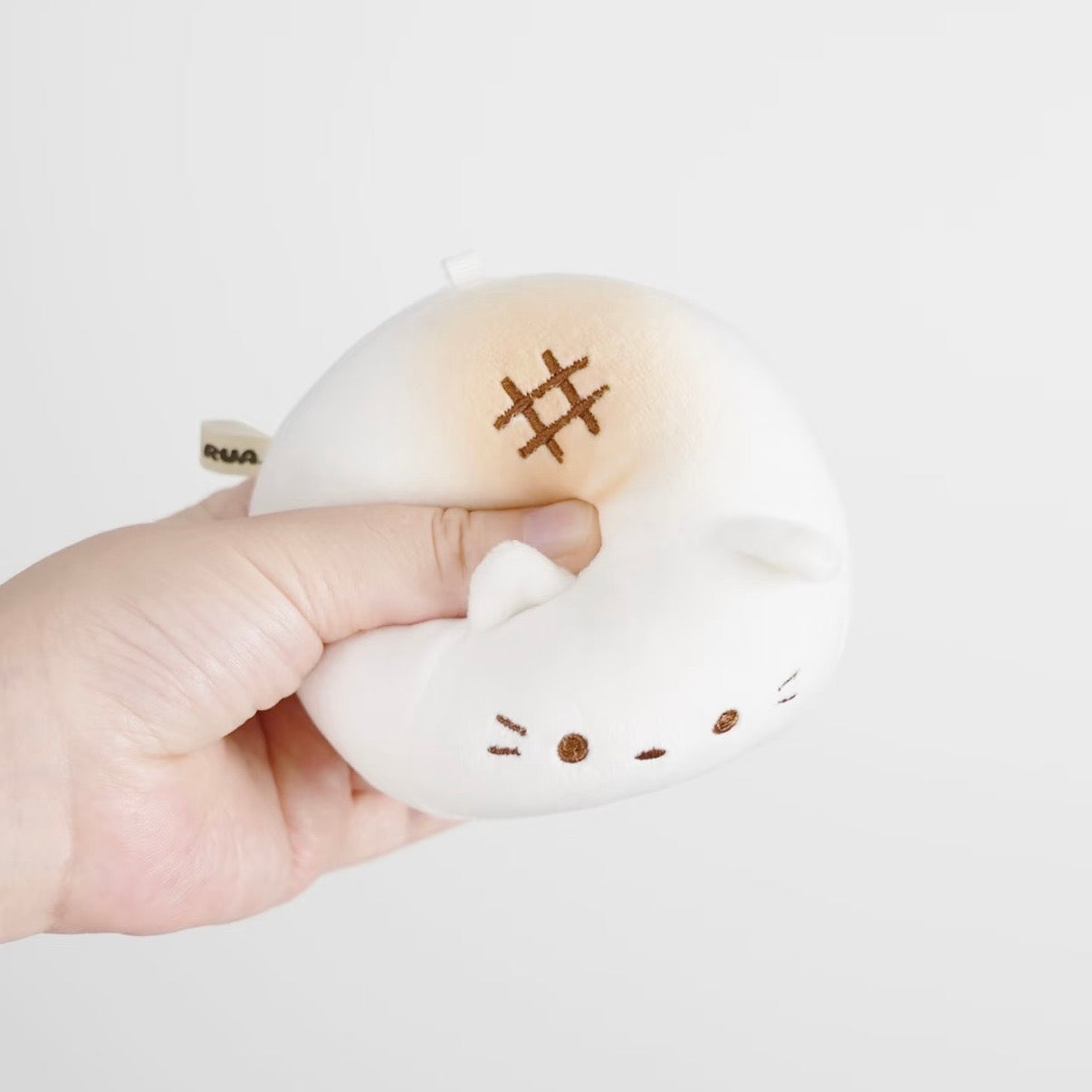 Pudding the Squishy Cat Plush Keychain