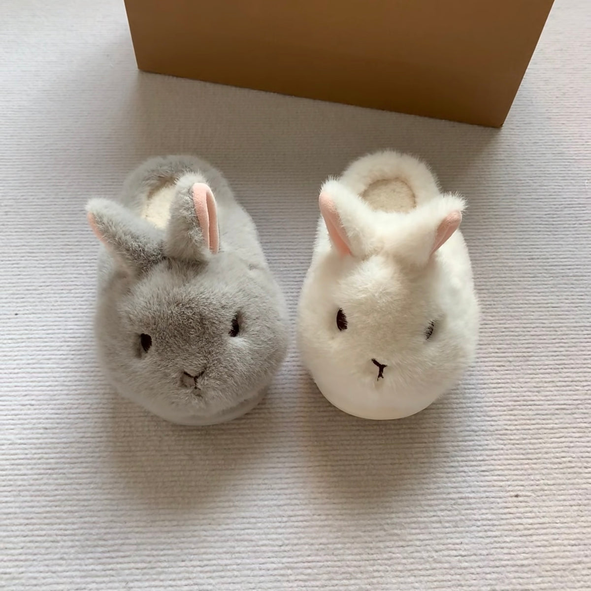 Fluffy Bunny Platform Slippers