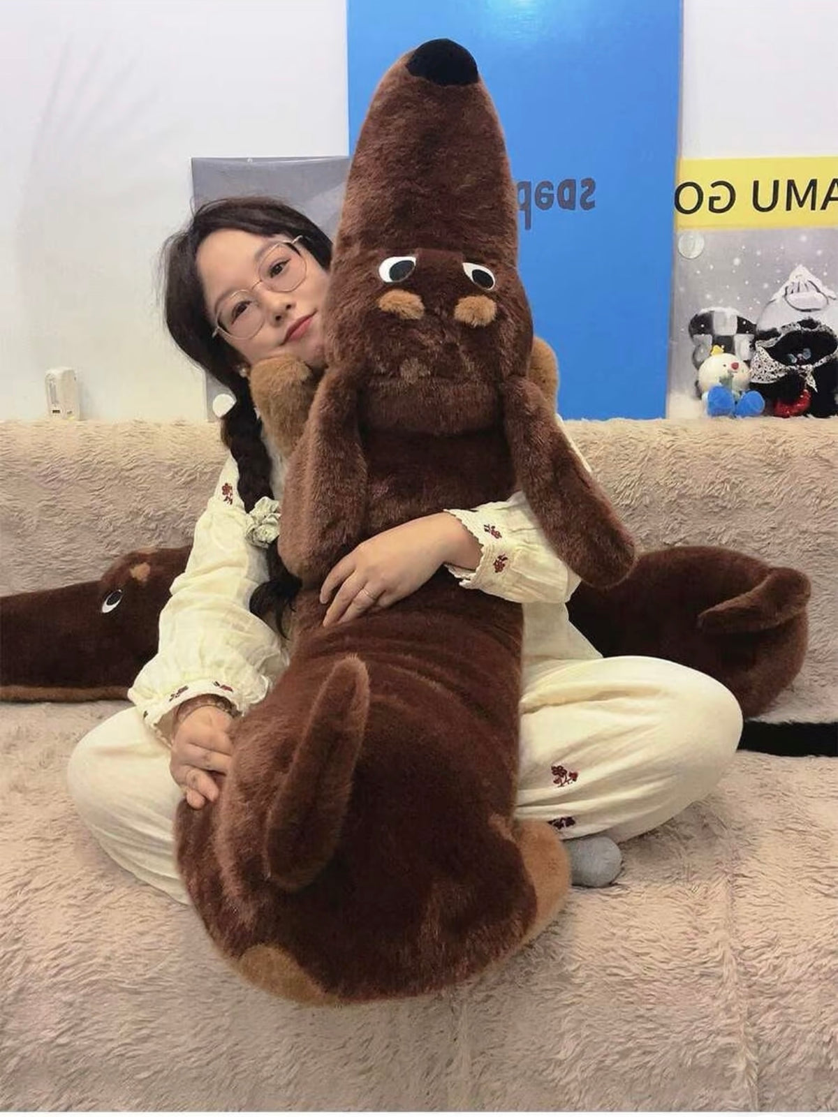 Oversized Dachshund Body Pillow – 120 cm