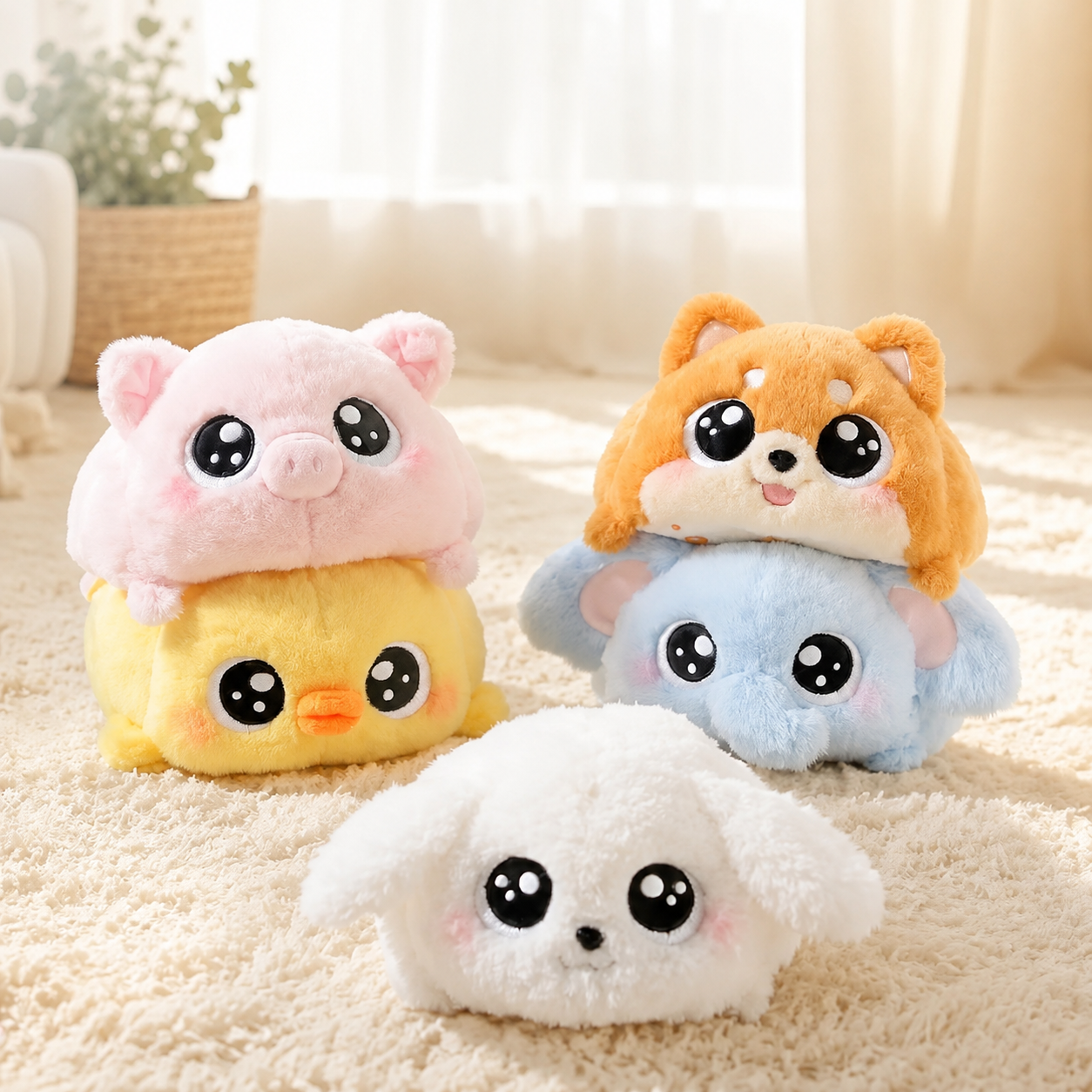 Dudu the Chubby Squishy Animal Plushie
