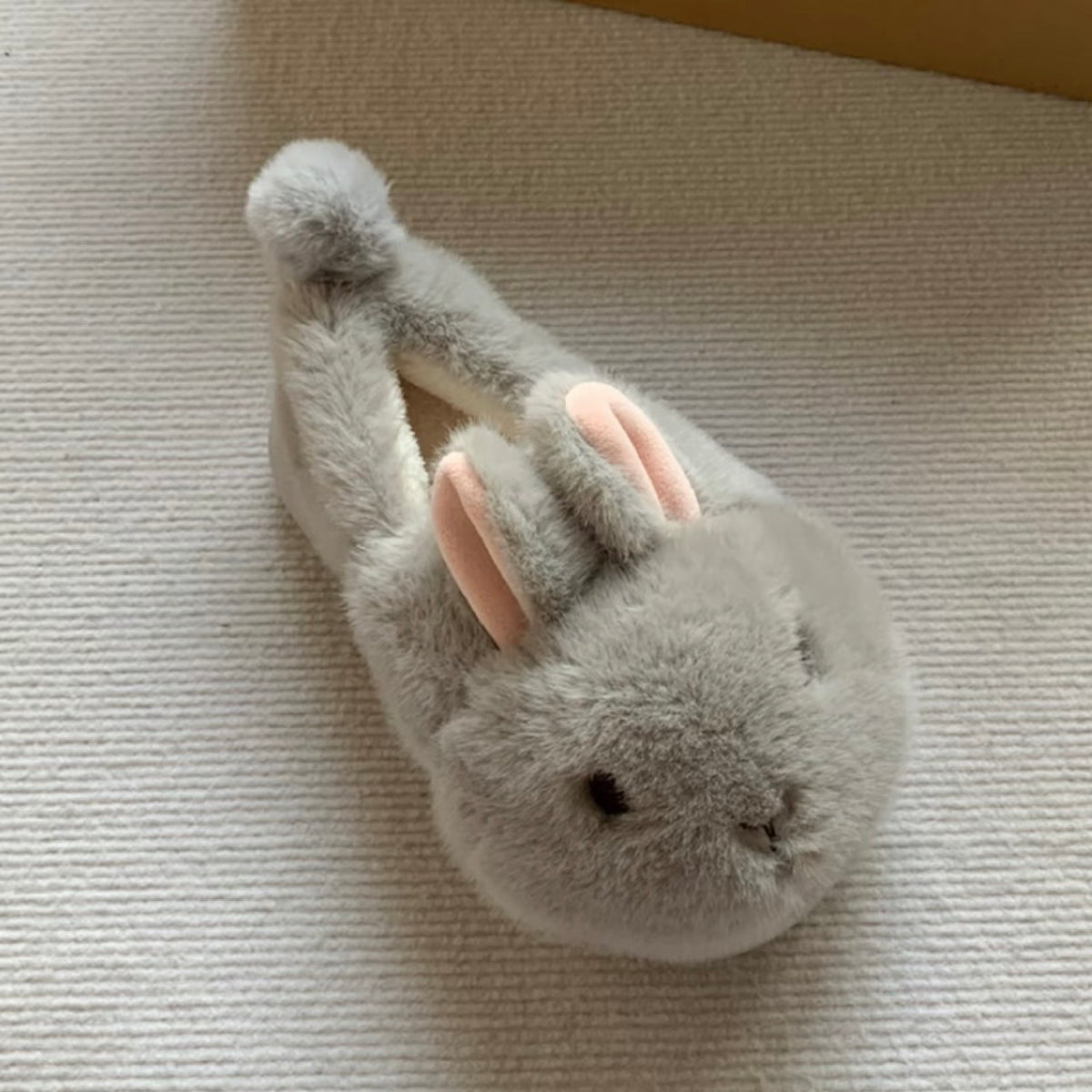 Fluffy Bunny Platform Slippers