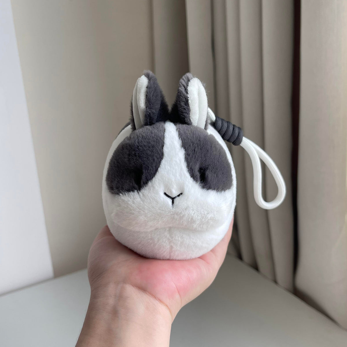 Momo the Bunny Ball Plush Keychain