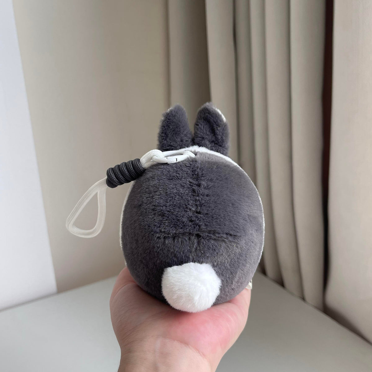 Momo the Bunny Ball Plush Keychain