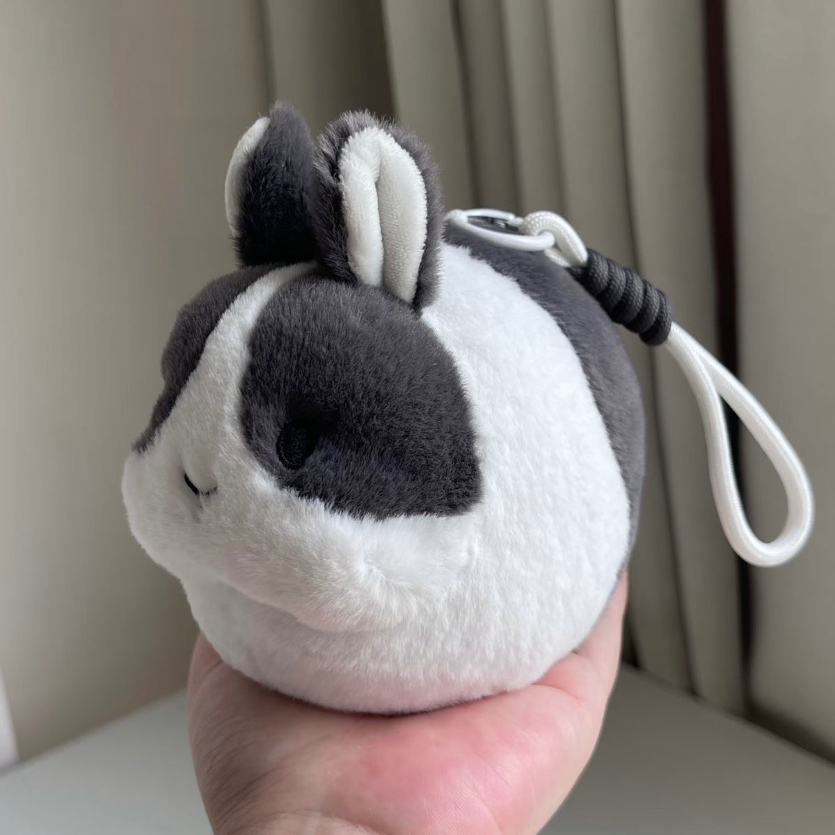 Momo the Bunny Ball Plush Keychain