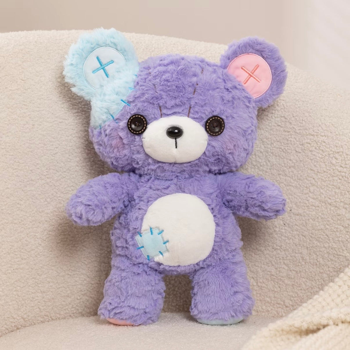 Mimi the Button Patch Bear Plushie