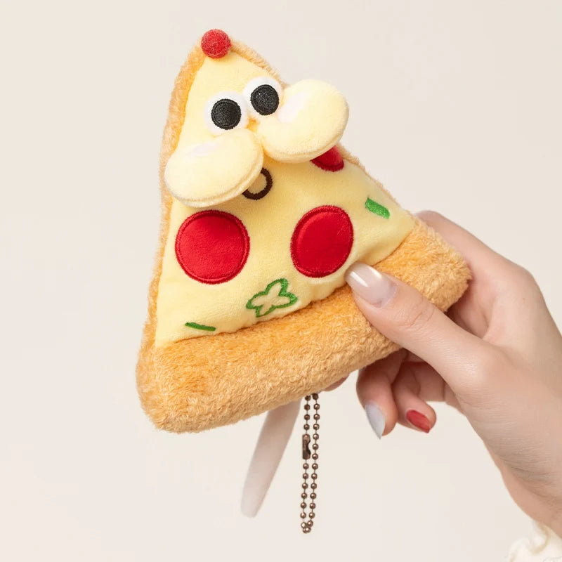 Nibbles the Pizza Mouse Plush Keychain