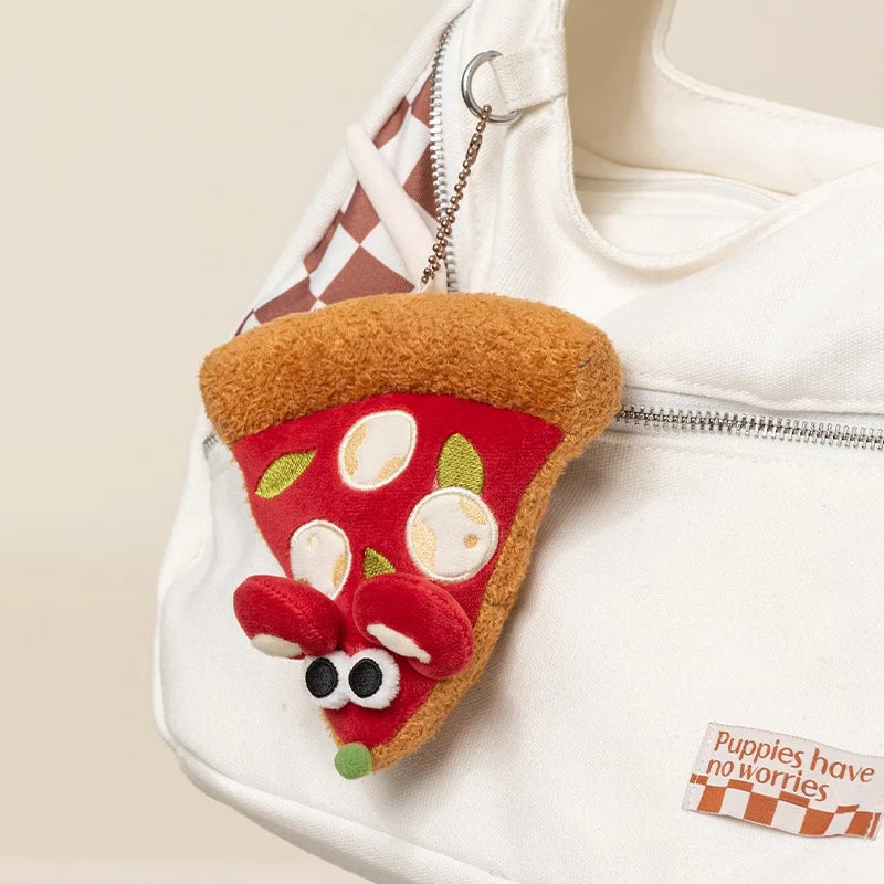 Nibbles the Pizza Mouse Plush Keychain