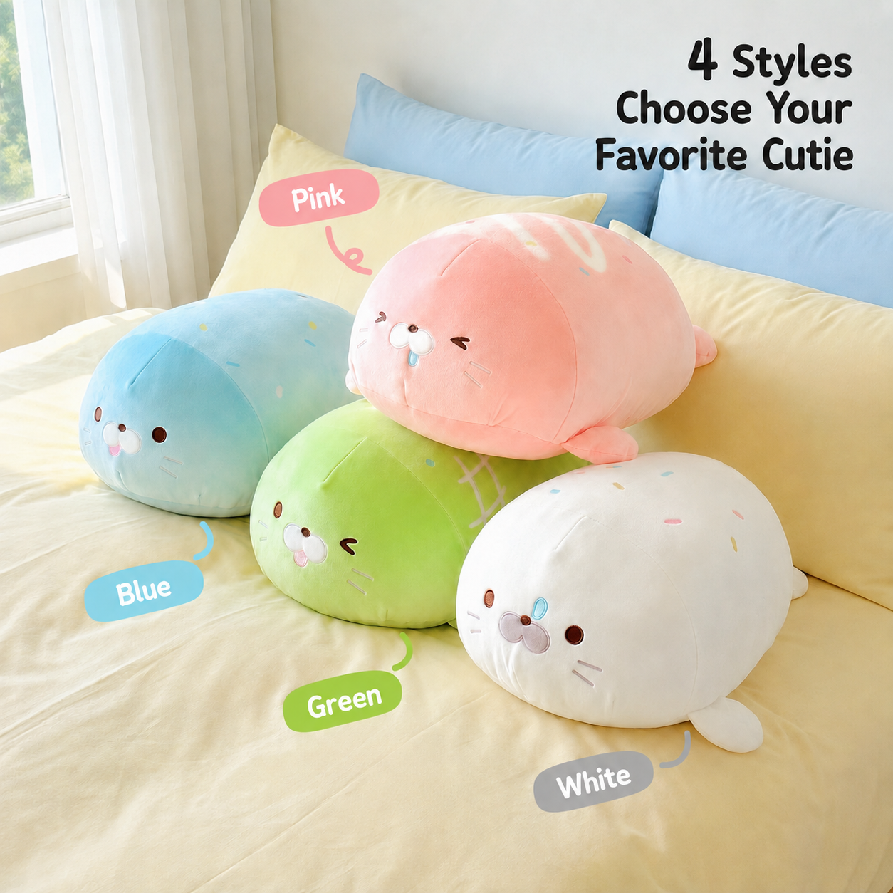 Bloop the Chubby Seal Pillow