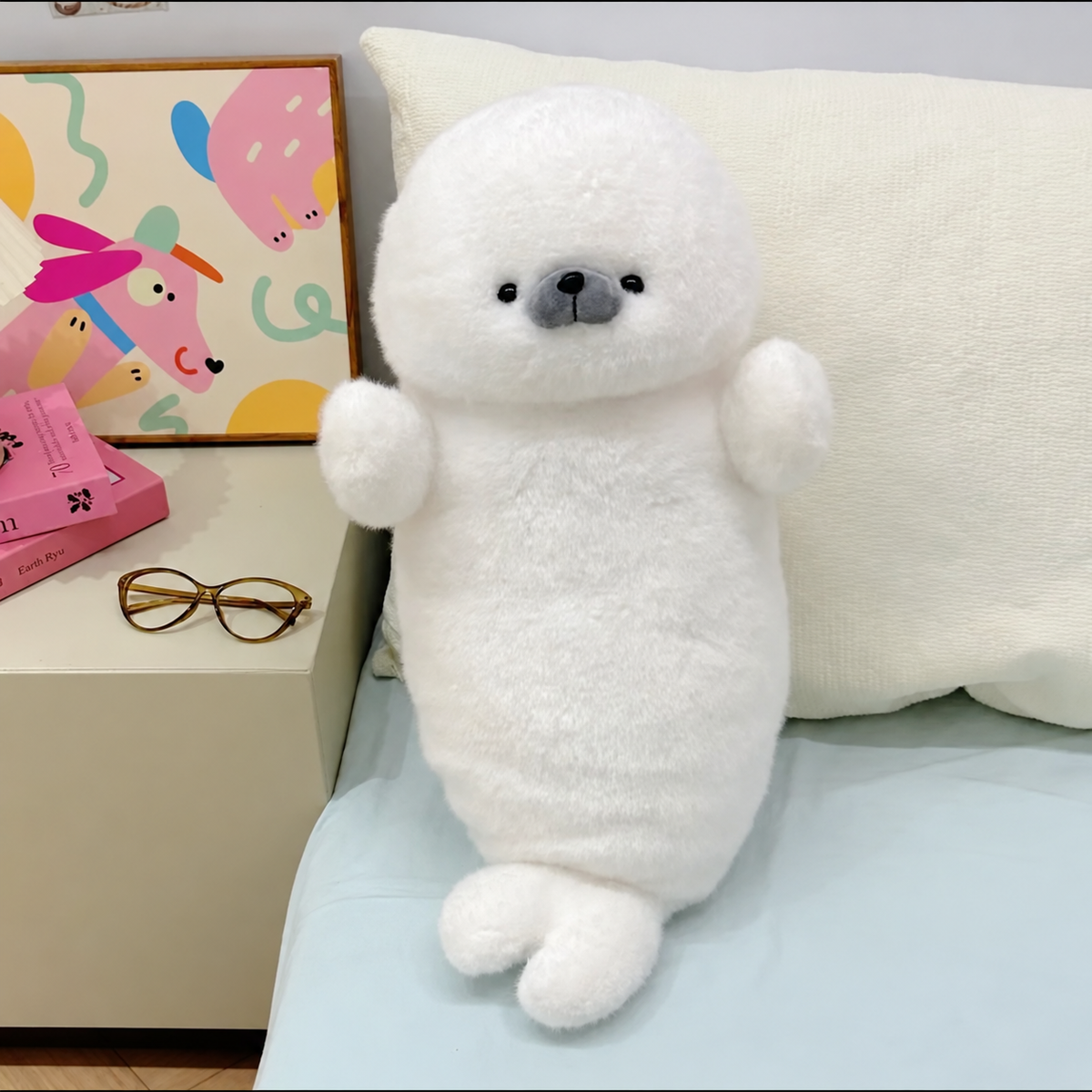Poffy the Cuddly Seal Plush Pillow