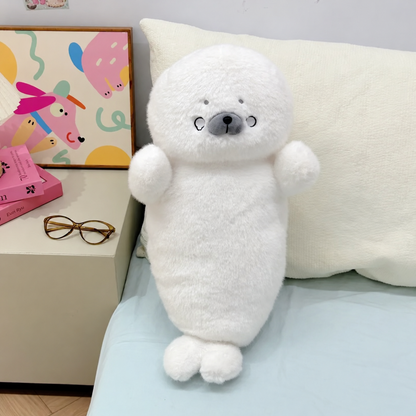 Poffy the Cuddly Seal Plush Pillow