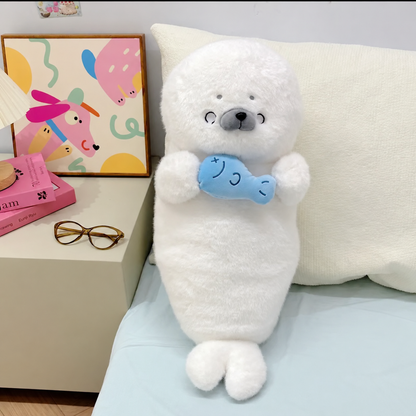 Poffy the Cuddly Seal Plush Pillow