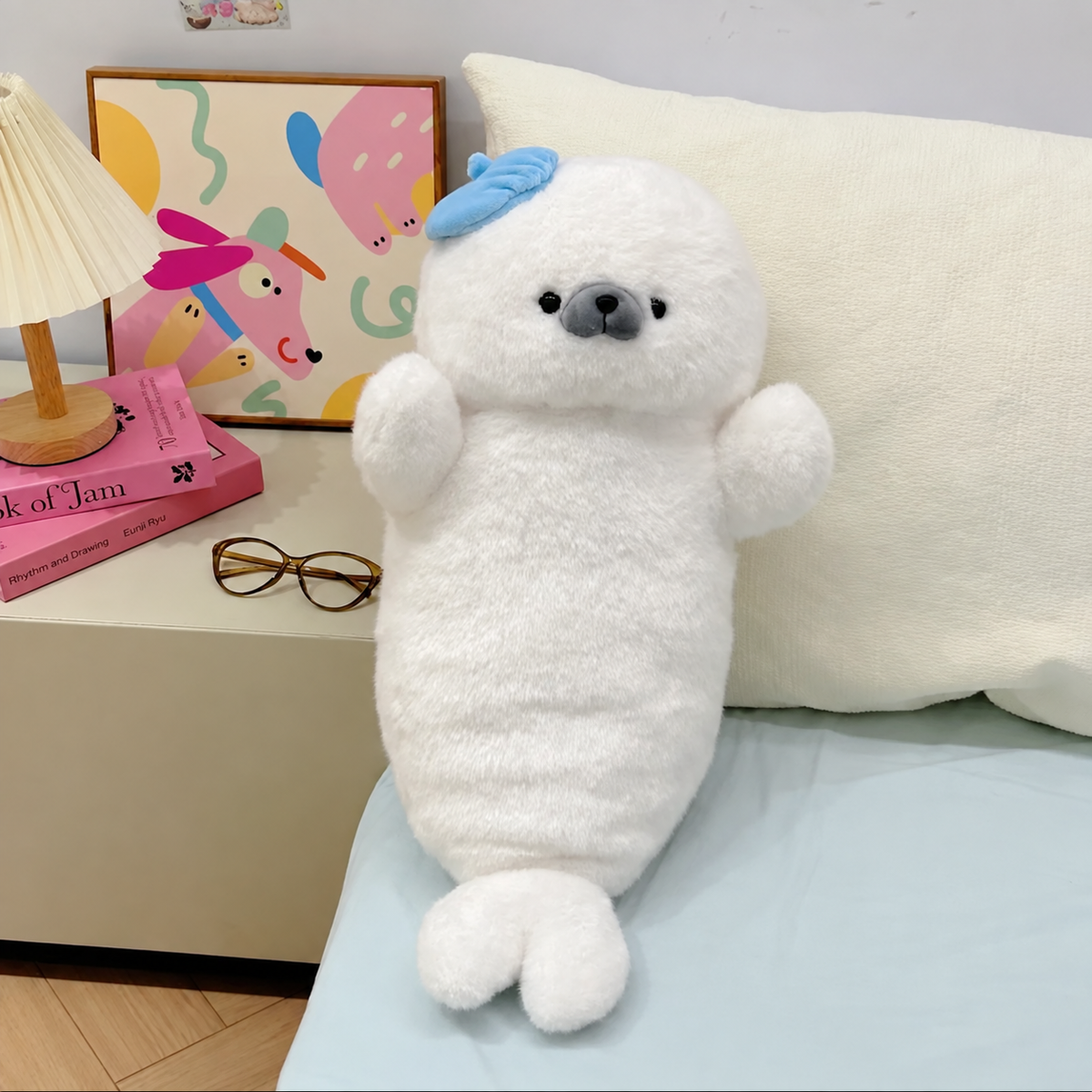 Poffy the Cuddly Seal Plush Pillow