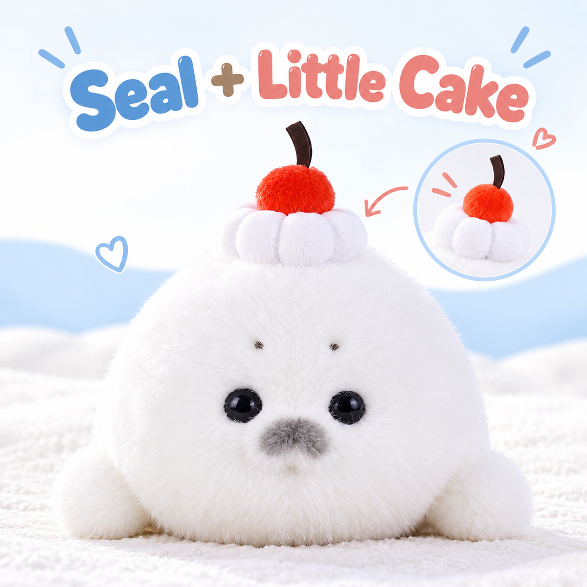 Bibi the Original Handmade Round Seal Plushie