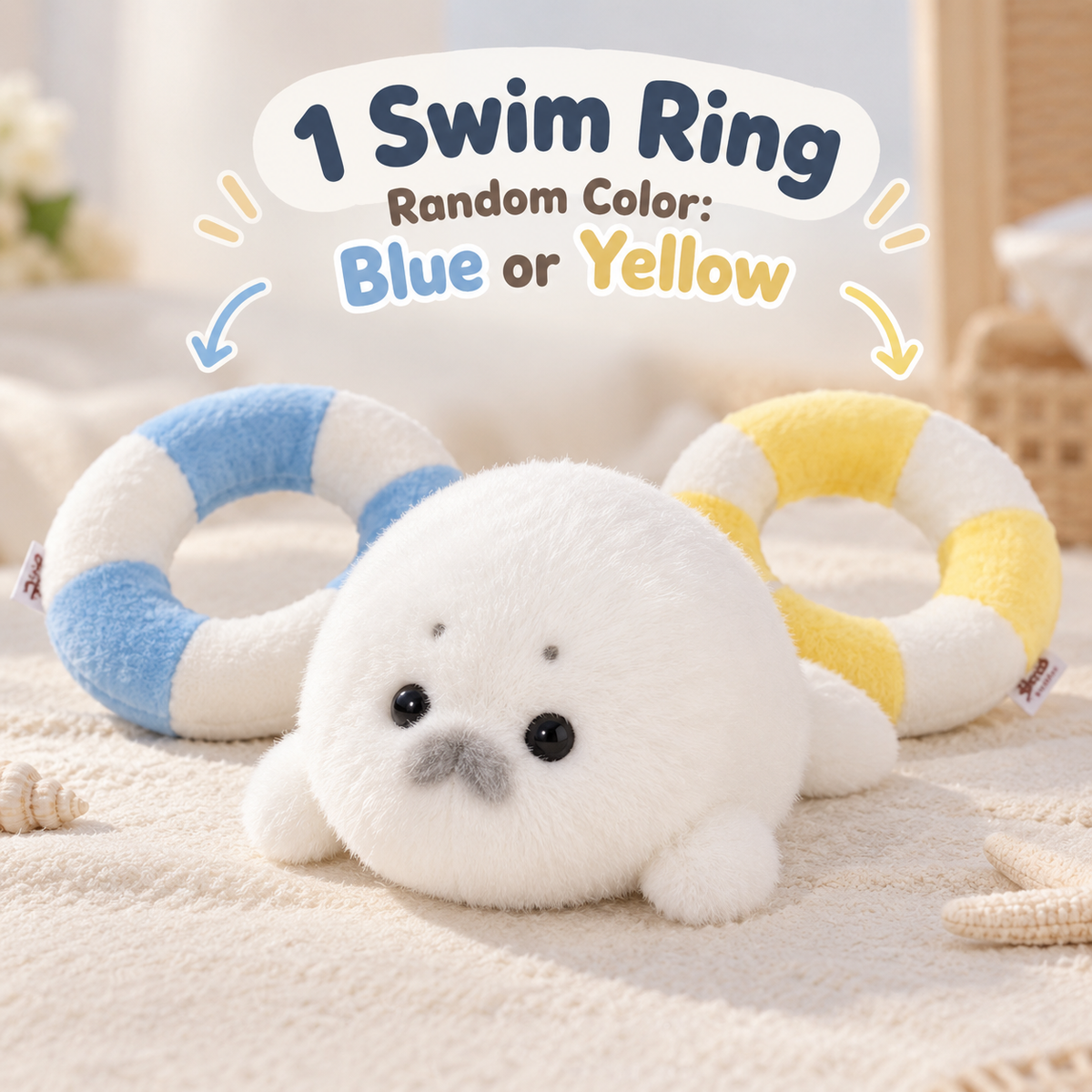 Bibi the Original Handmade Round Seal Plushie