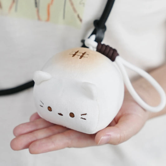 Pudding the Squishy Cat Plush Keychain
