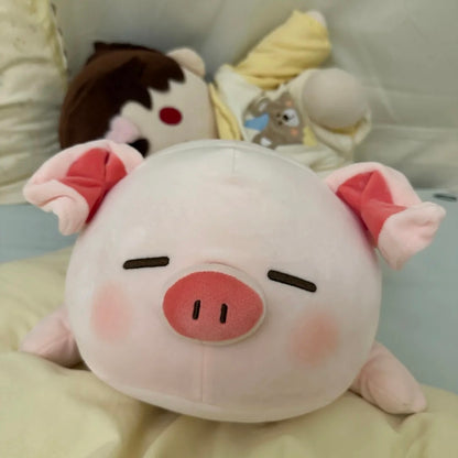 Porky the Chubby Sleeping Pig Plush Pillow